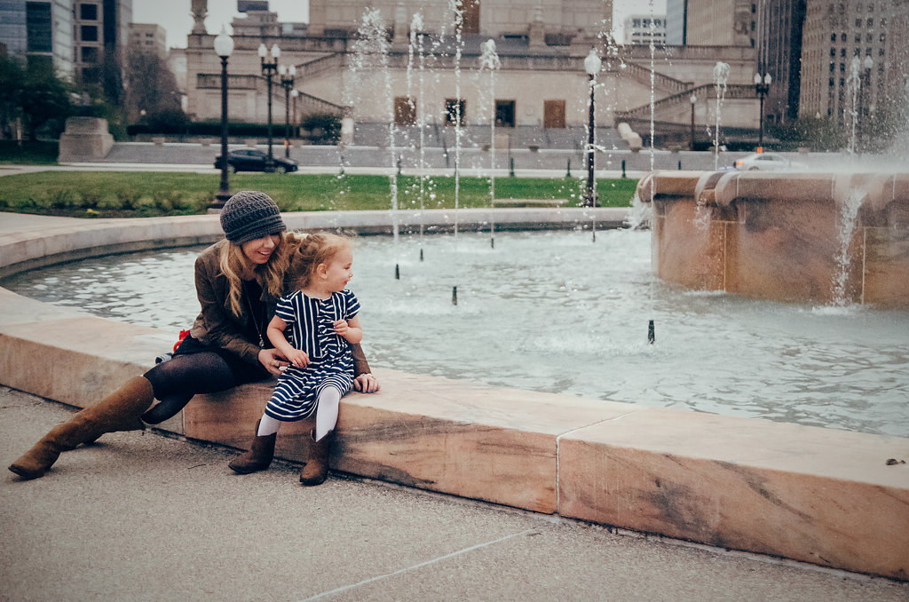 samantha and kate are photographed in downtown indianapolis for a photography session in Indianapolis, Indiana on Monday, April 6, 2015. Photo by Ashlee Lauren Photo.