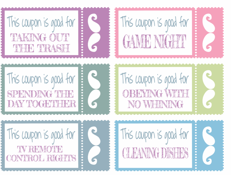 Father's Day printables and coupons 