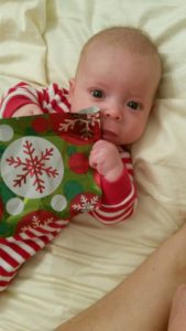 wrapping paper makes for great baby toys