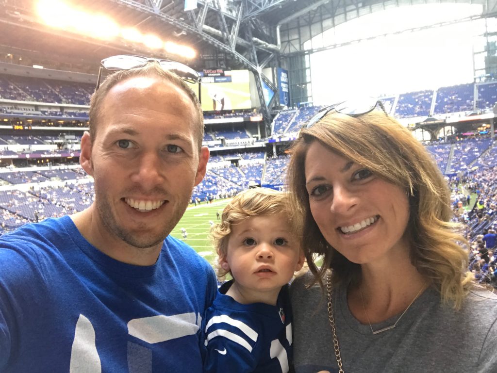 Andrew's first Colts game!