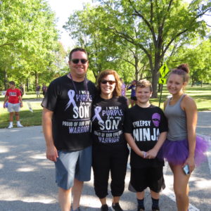 Kelly and her family are huge advocates in the Indiana epilepsy community. 