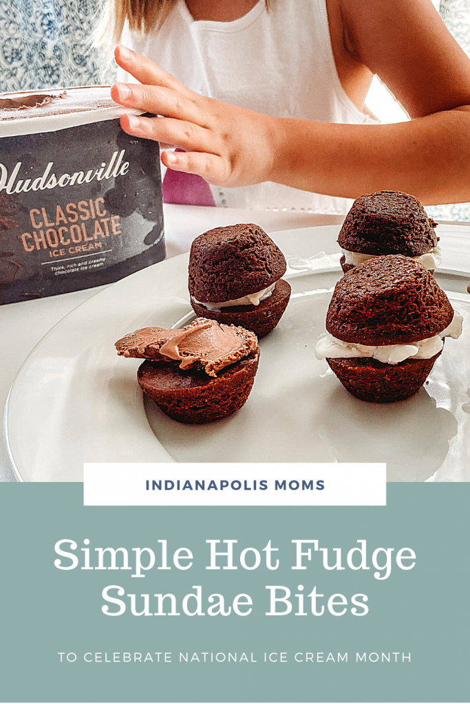 easy hot fudge sundae bites