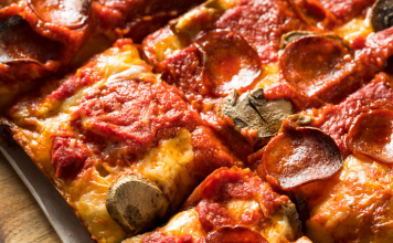 Detroit style pizza