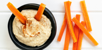 homemade hummus