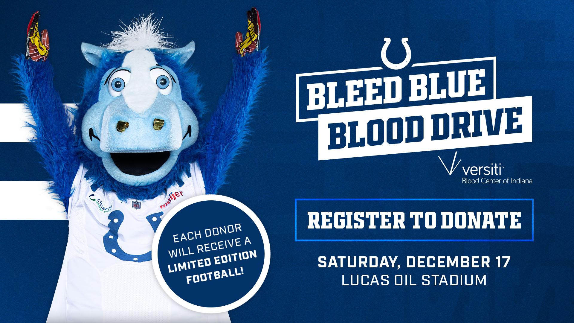 Colts Bleed Blue Blood Drive