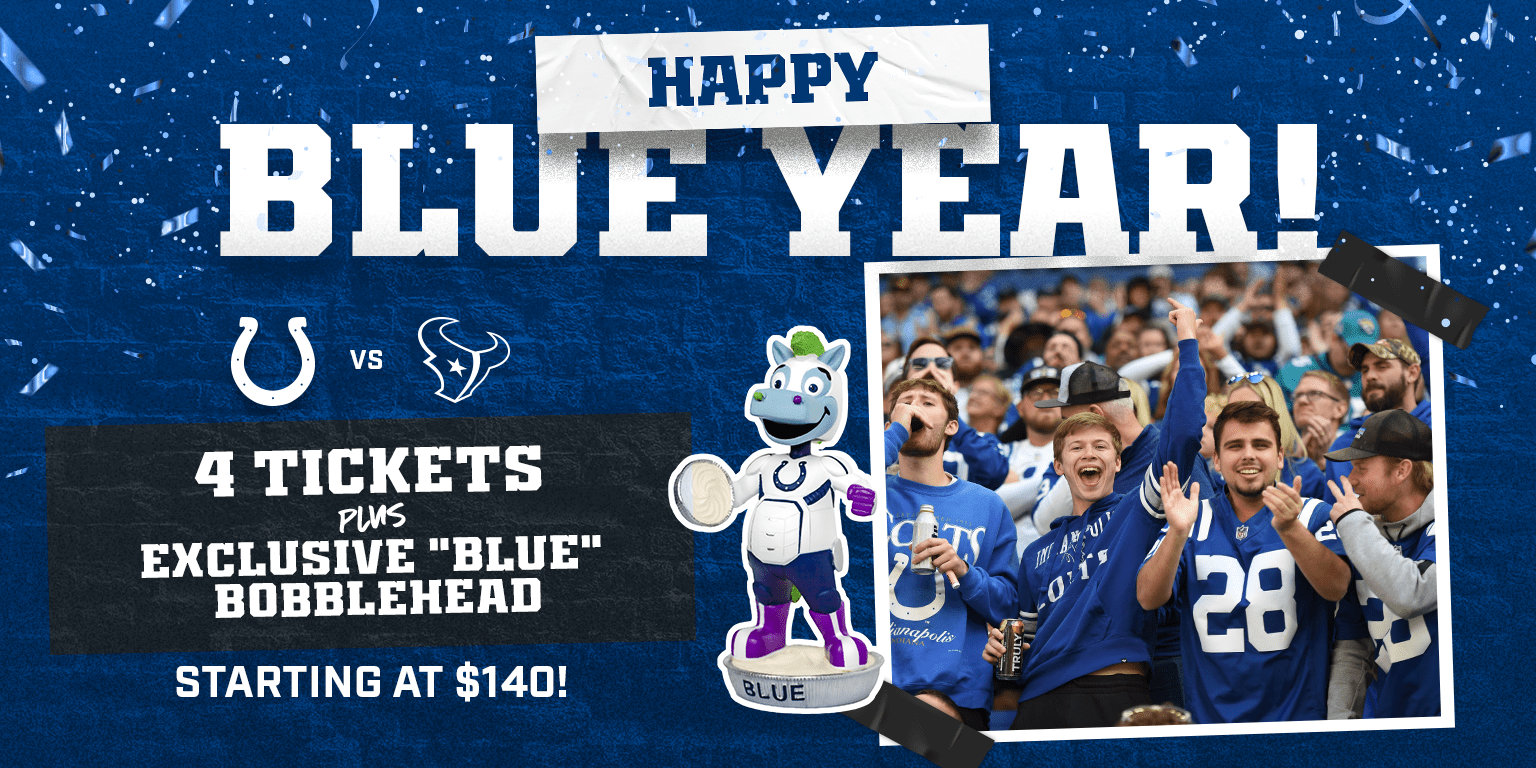 Happy Blue Year: Indianapolis Colts 4 Pack