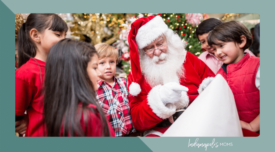 where to visit Santa around Indianapolis