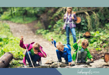 hiking with kids Indiana trails