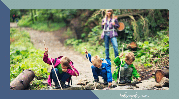 hiking with kids Indiana trails