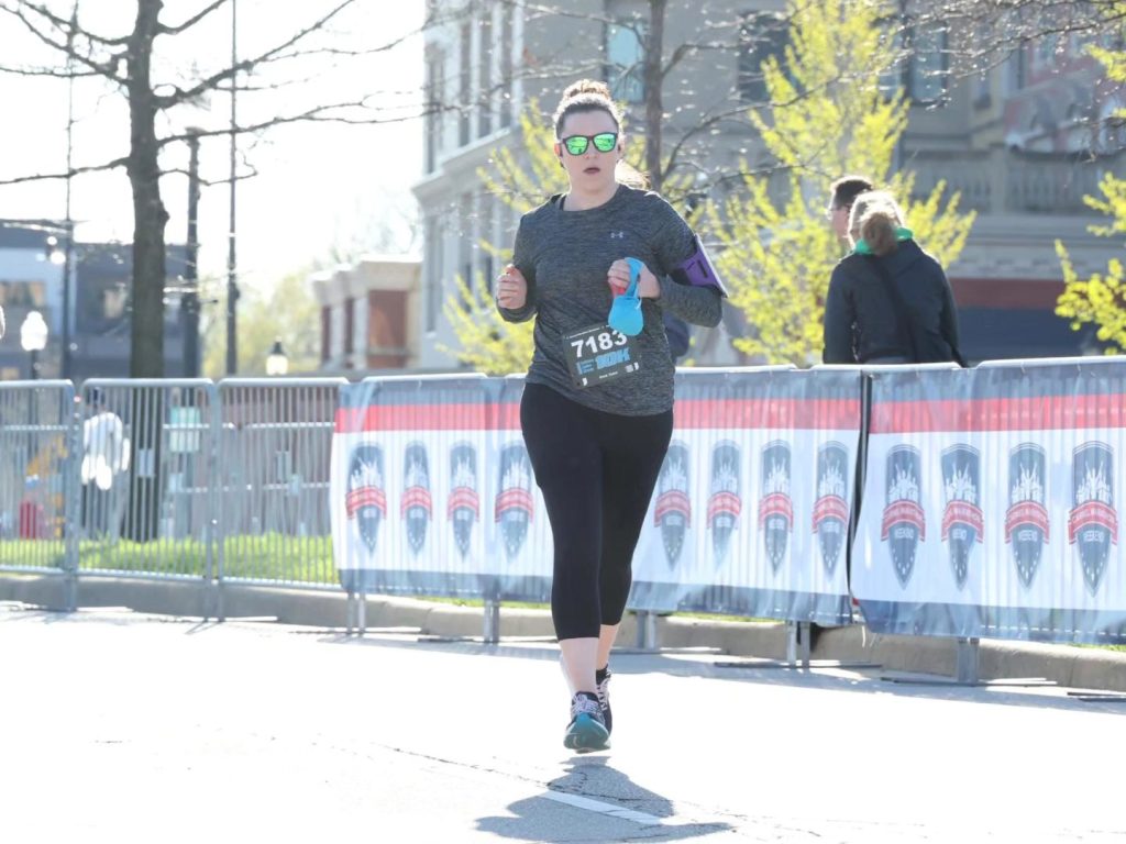 Woman running. No mistakes in this picture