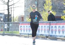 Woman running. No mistakes in this picture